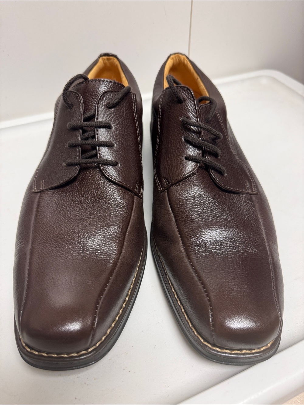 Sandro Moscoloni Dark Brown Leather Derby Shoes